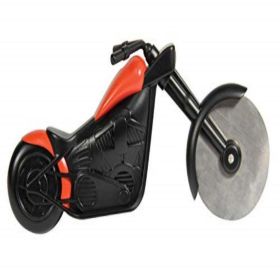 Motorcycle Pizza Cutter With Stand