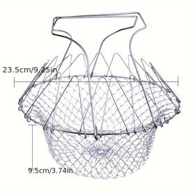 Stainless Steel Foldable Frying Basket