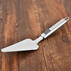 Stainless Steel Triangular Spatula with Serrated Edge
