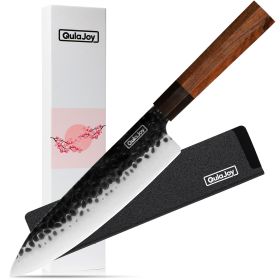 Qulajoy 7 Inch Santoku Knife with Octagonal Rosewood Handle (Option: Chef)