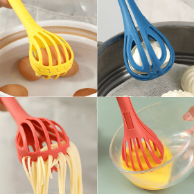 Multifunctional 3-in-1 Egg Whisk (Color: Yellow)