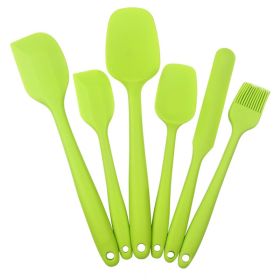 6pcs Silicone Kitchenware Set; Kitchen Supplies; Baking Supplies; Kitchen Tool Set (Color: 6PCS Green)