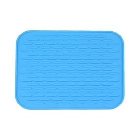 Durable Silicone, Non-slip Heat-resistant Mat (Color: Blue, Quantity: 1pc)