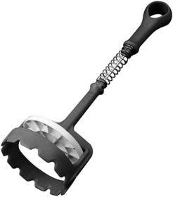 Pump-Action Potato Masher (Color: Black)